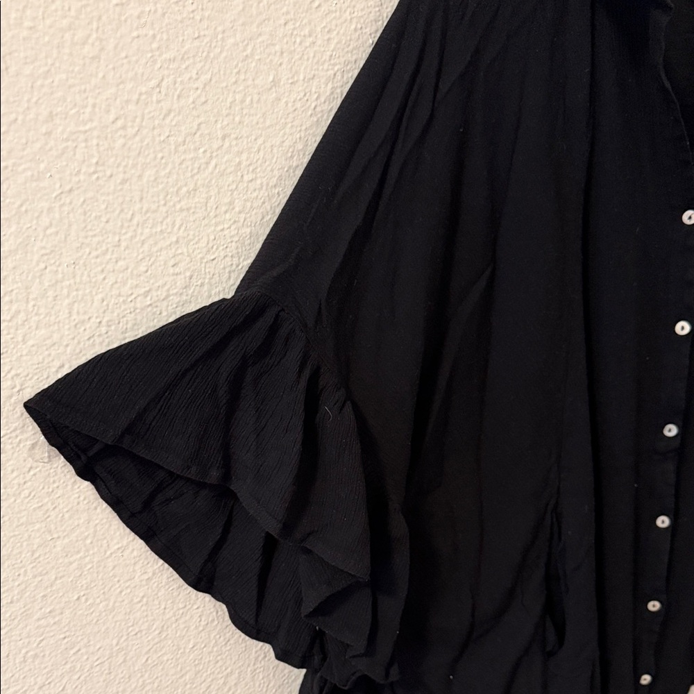 FP Movement by Free People Black Button-Up Blouse - Picture 4 of 6